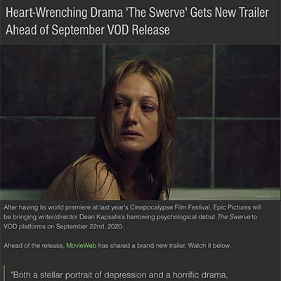 Heart-Wrenching Drama 'The Swerve' Gets New Trailer Ahead of September VOD Release